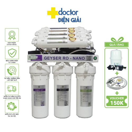 Máy lọc nước Geyser RO - NANO 9 Cấp - 2 CHẾ ĐỘ NƯỚC NEW 2023